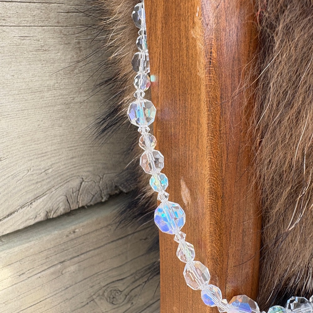 Aurora Borealis Crystal Bead Necklace